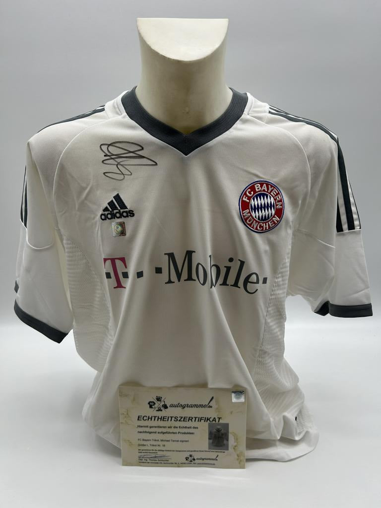 Bayern Munich jersey Michael Tarnat signed Adidas COA autograph L