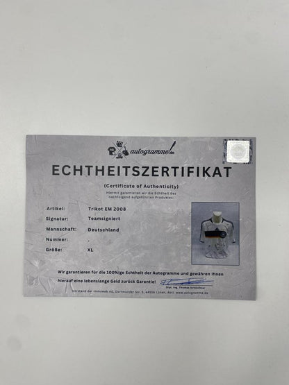 Germany Jersey Euro 2008 Team Signed DFB Adidas XL