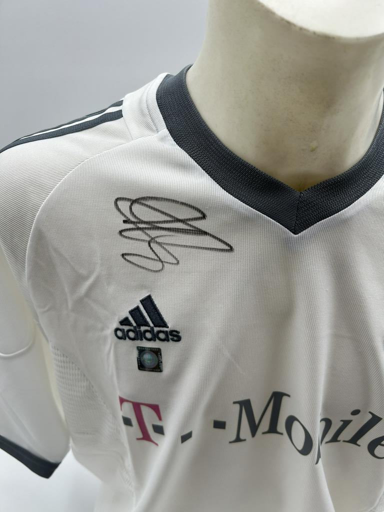 Bayern München Trikot Michael Tarnat signiert Adidas COA Autogramm L