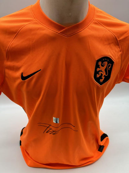Niederlande Frauentrikot Frenkie de Jong signiert Autogramm Holland XL