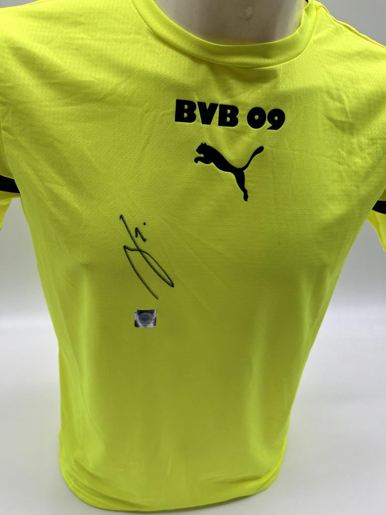 Borussia Dortmund Trainingsshirt Mateu Morey signiert BVB Autogramm Puma 164