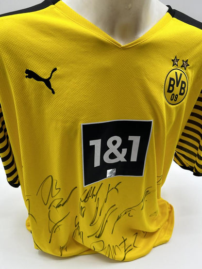 BVB Trikot 2021/2022 Teamsigniert Borussia Dortmund COA Neu Puma 3XL