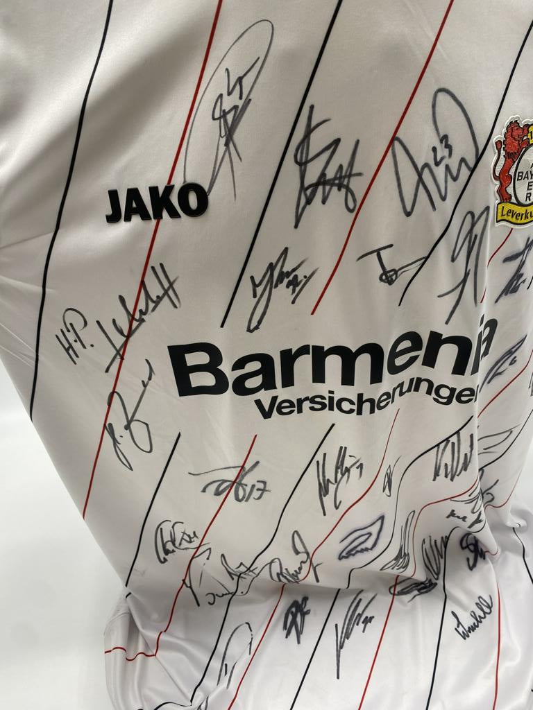 Bayer Leverkusen Trikot 2018/2019 Teamsigniert Autogramm COA Jako 2XL