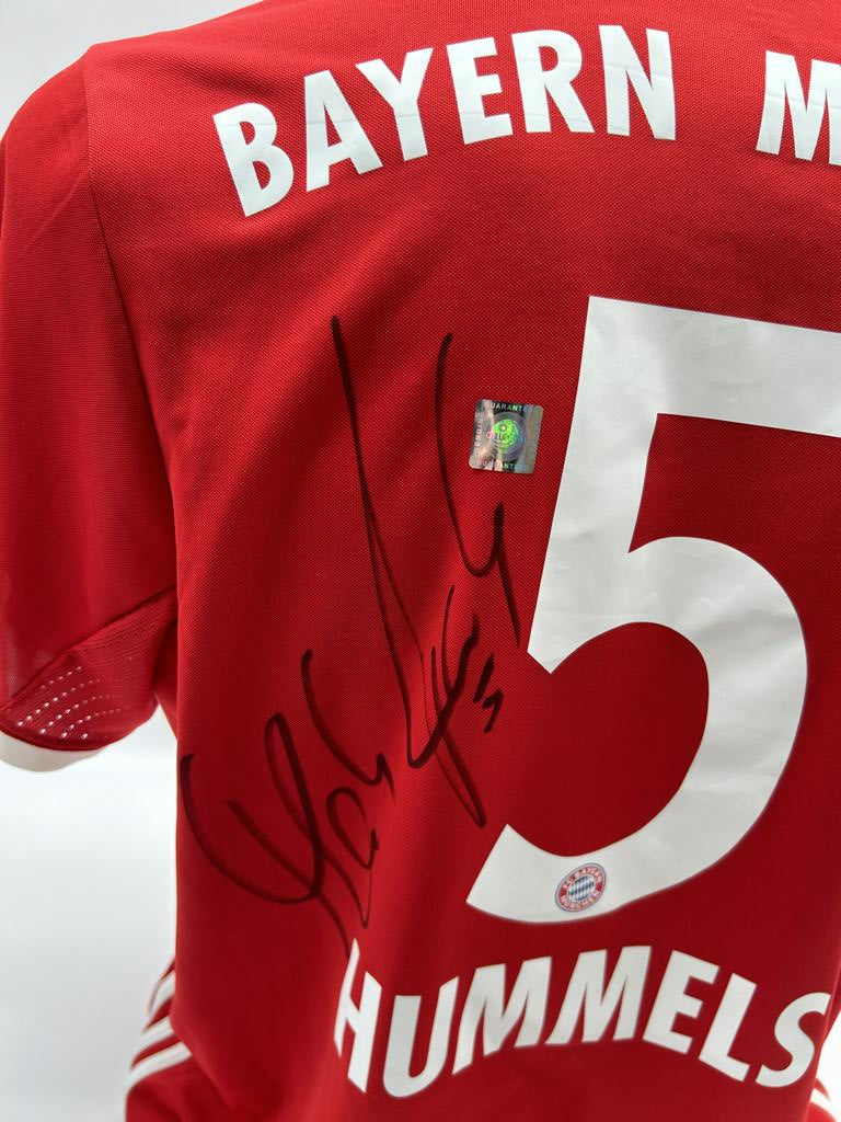 Bayern München Trikot Mats Hummels signiert Adidas COA Autogramm L