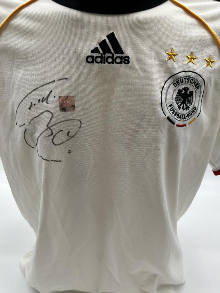 Deutschland DFB Trikot Fredi Bobic signiert Autogramme Adidas M