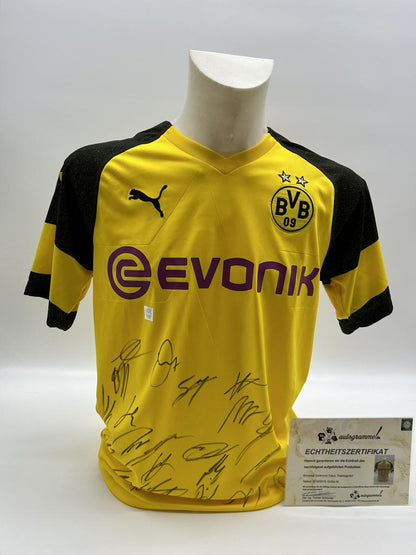 BVB Trikot 2018/2019 Teamsigniert Borussia Dortmund COA Neu Puma M
