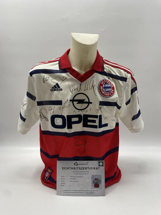 Bayern München Trikot 1999/2000 Teamsigniert Autogramm COA Adidas M
