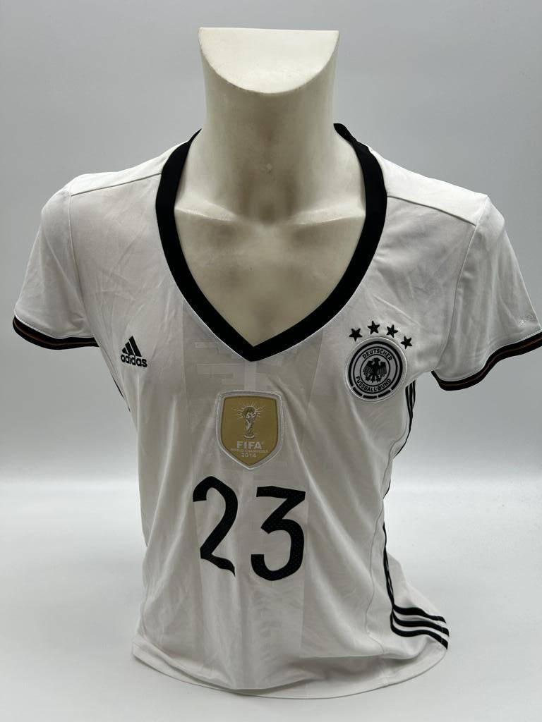 Deutschland DFB Frauentrikot Mario Gomez signiert Autogramme Adidas L