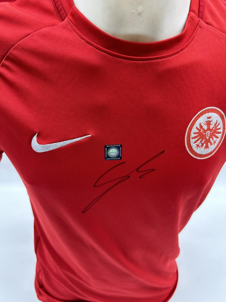 Eintracht Frankfurt Trainingsshirt Mario Götze signiert Autogramm COA Nike M