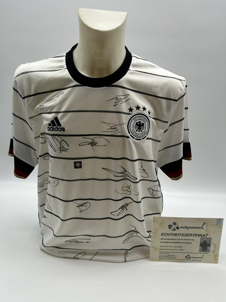 Deutschland Trikot EM 2021 Teamsigniert DFB COA Fußball Autogramm Adidas XL