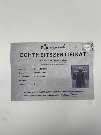 Germany Jersey Euro 2012 Team Signed DFB Adidas L