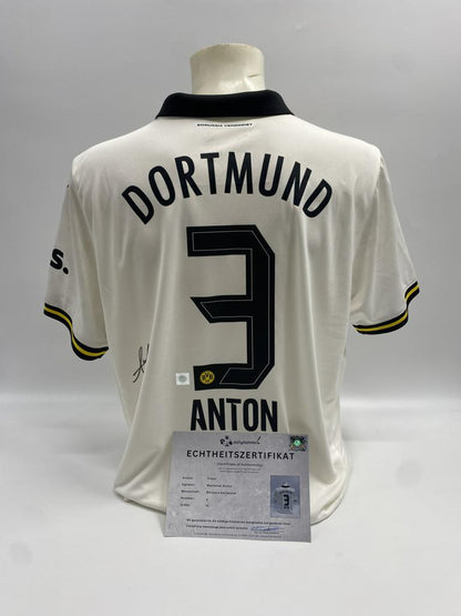 Borussia Dortmund Trikot Waldemar Anton signiert Puma COA  Autogramm XL