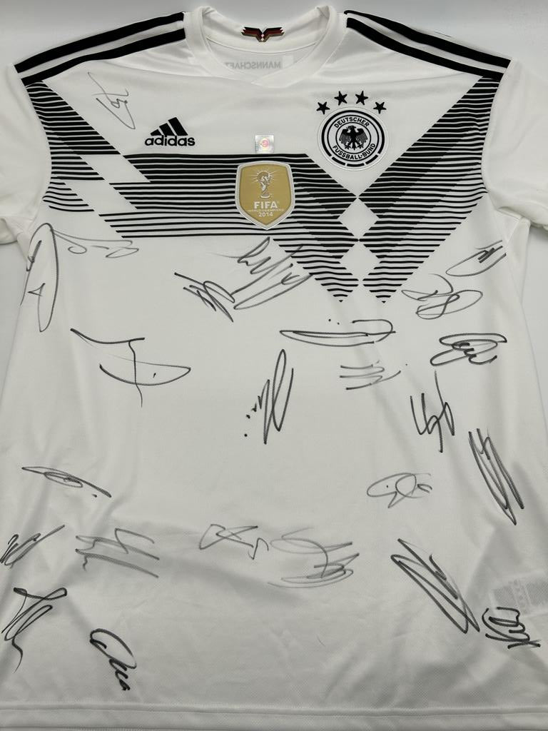 Deutschland Trikot WM 2018 Teamsigniert DFB Fußball Autogramm COA Adidas L