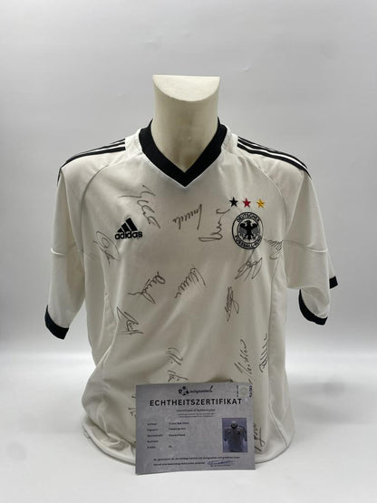 Germany Jersey World Cup 2002 Team Signed DFB Adidas XL