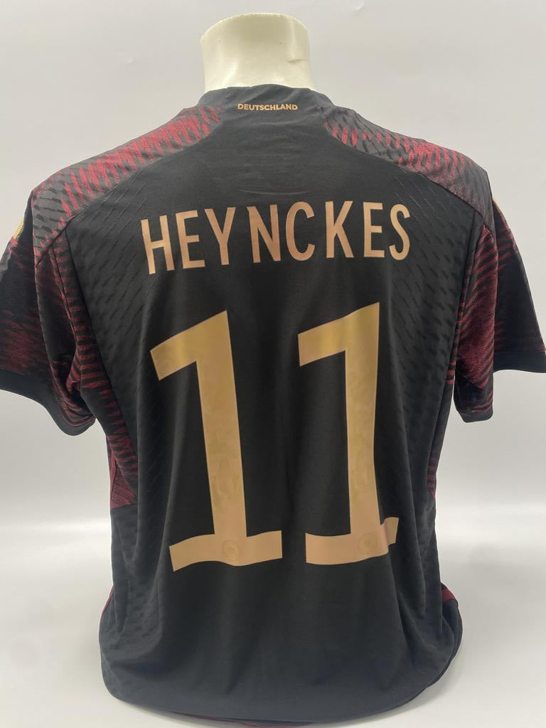 DFB Trikot Jupp Heynckes signiert Adidas COA Deutschland Autogramm L