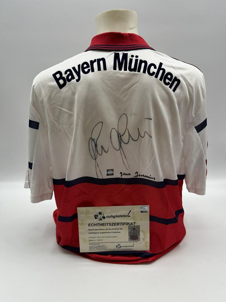 Bayern München Trikot Jens Jeremies signiert Adidas COA Autogramm XL