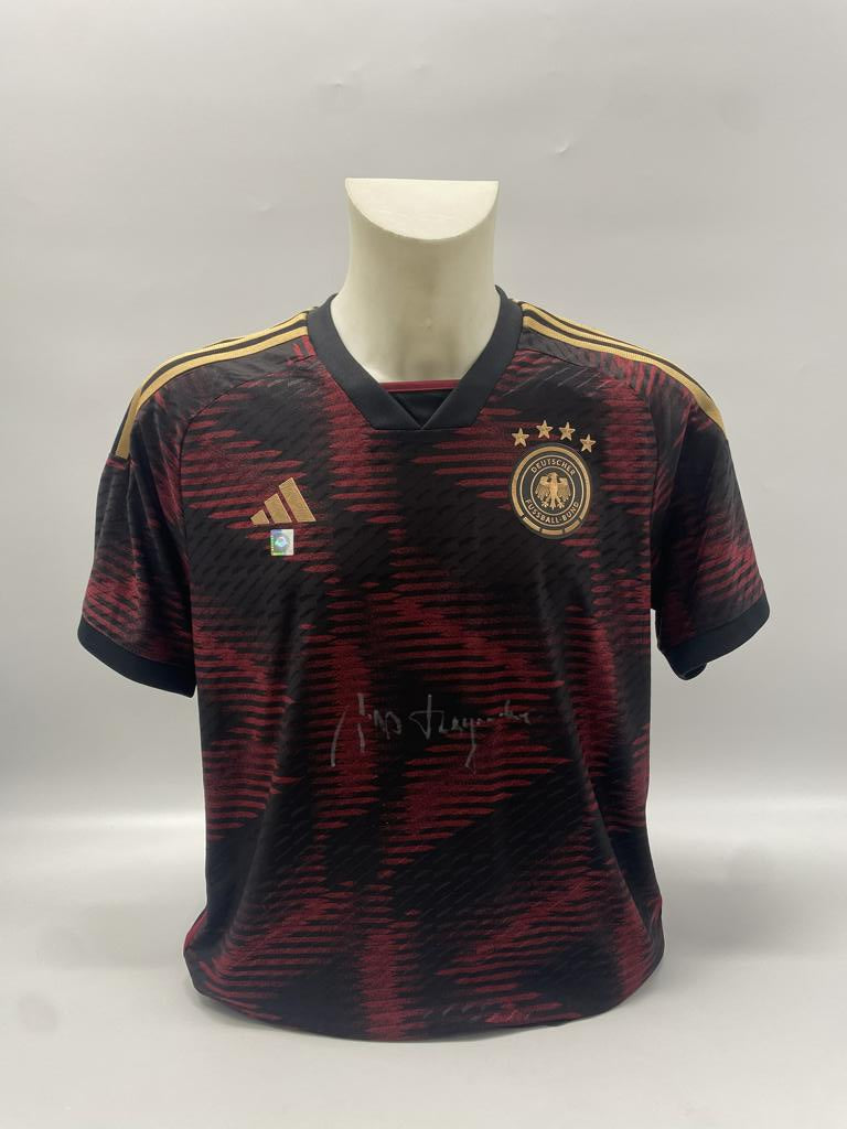 DFB Trikot Jupp Heynckes signiert Adidas COA Deutschland Autogramm L