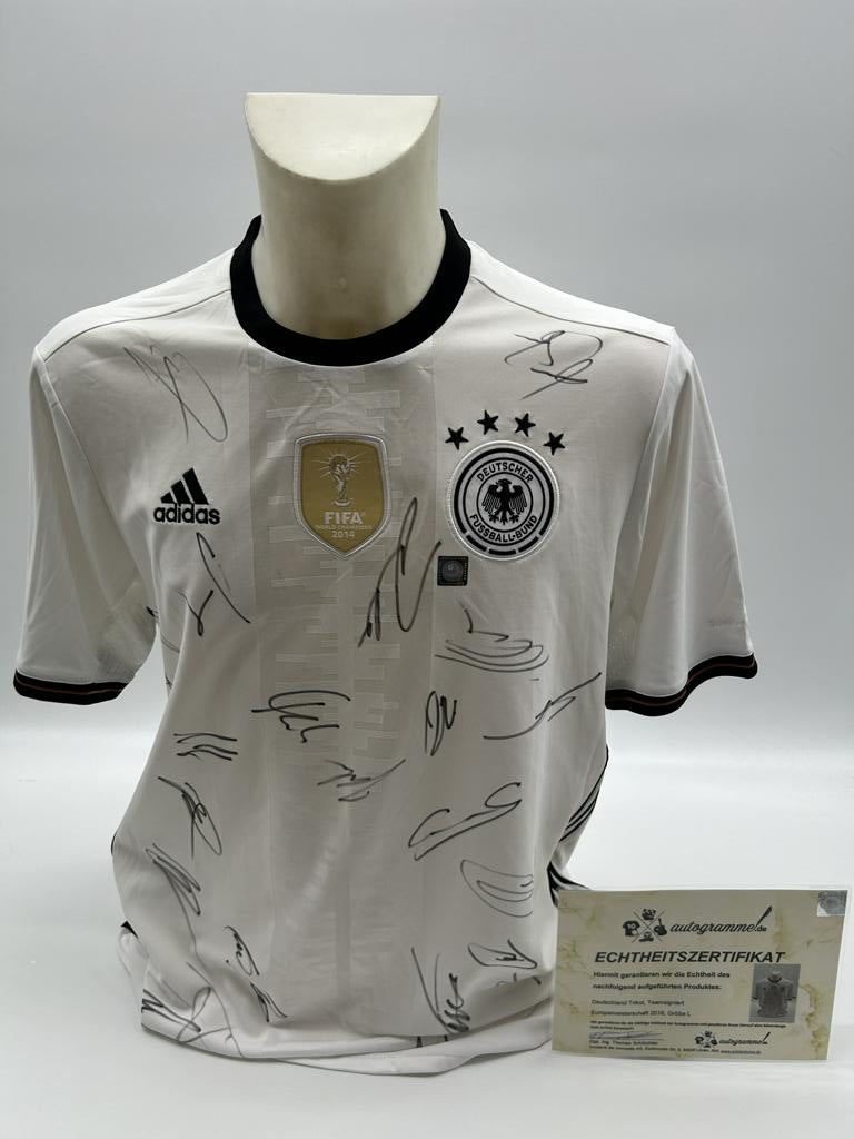 Deutschland Trikot EM 2016 Teamsigniert DFB Fußball Autogramm COA Adidas L