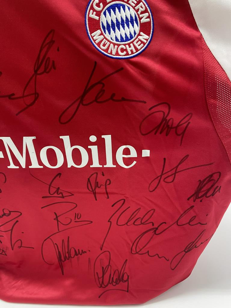 Bayern München Trikot 2003/2004 Teamsigniert Autogramm COA Adidas 2XL