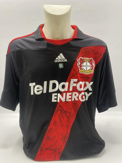 Bayer Leverkusen Trikot 2010/2011 Teamsigniert Autogramm COA Adidas XL