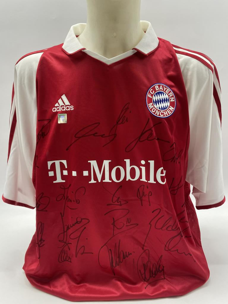 Bayern München Trikot 2003/2004 Teamsigniert Autogramm COA Adidas 2XL