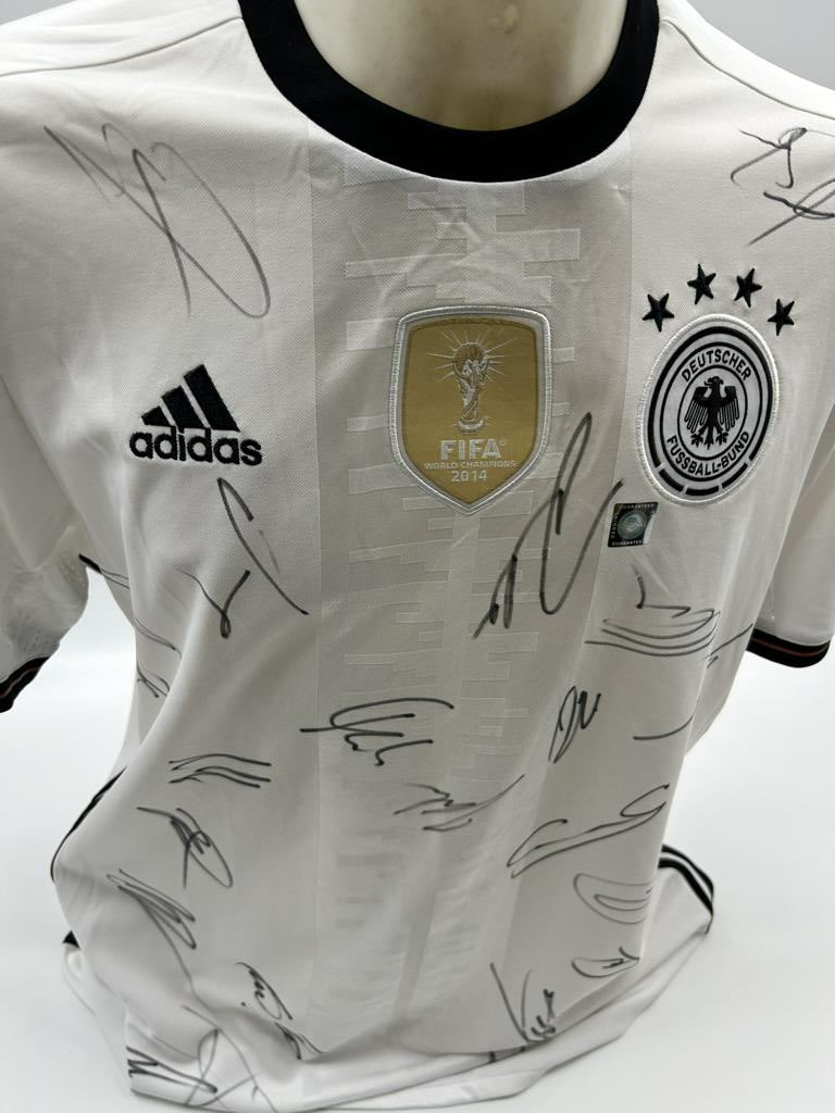 Deutschland Trikot EM 2016 Teamsigniert DFB Fußball Autogramm COA Adidas L