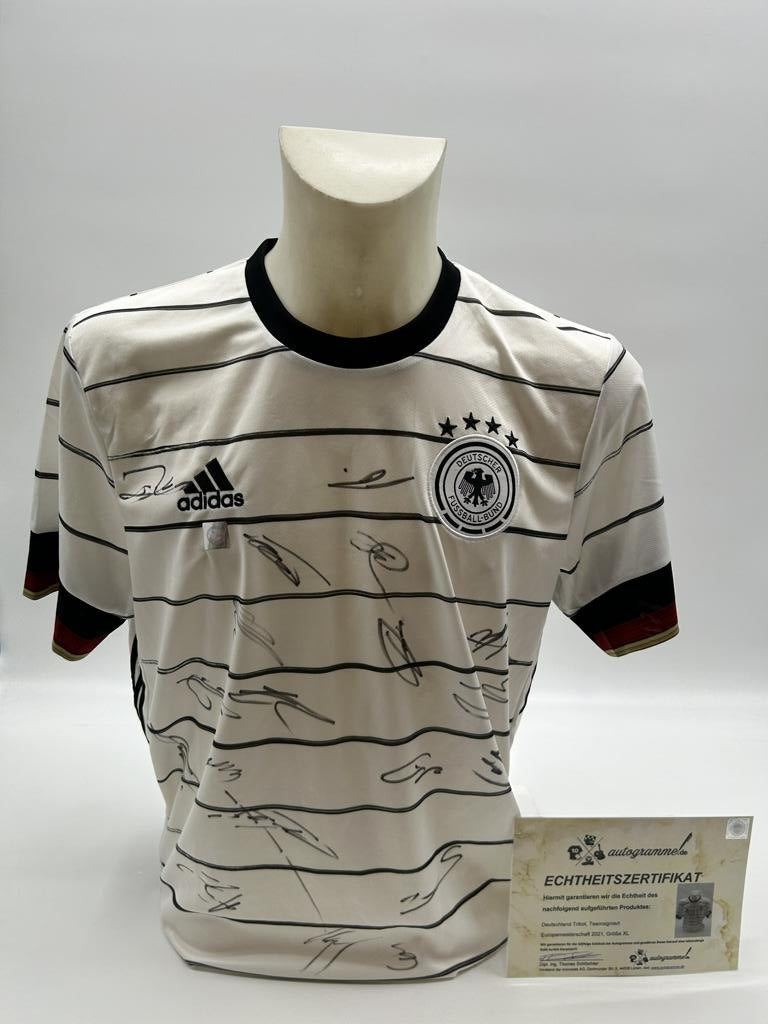 Deutschland Trikot EM 2021 Teamsigniert DFB Fußball COA Autogramm Adidas L