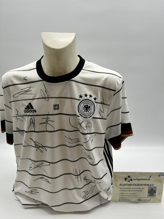 Deutschland Trikot EM 2021 Teamsigniert DFB Fußball Autogramm COA Adidas XL