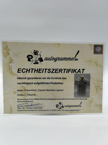 Italien Frauentrikot Claudio Marchisio signiert COA Autogramm Puma L