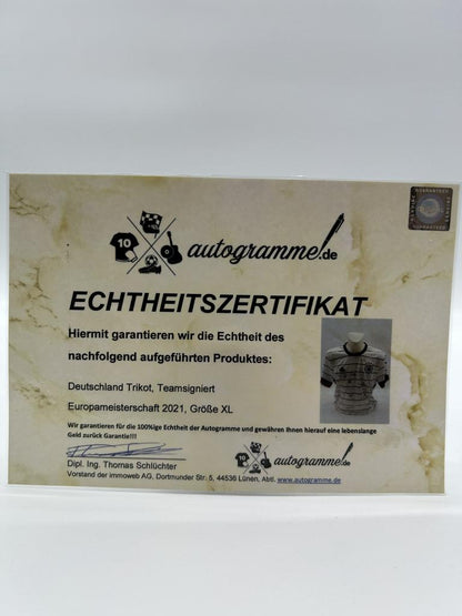Germany jersey em 2021 team signed DFB football coa autograph adidas l