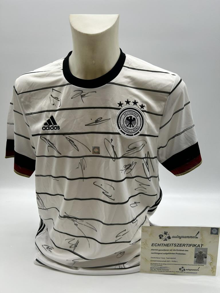 Deutschland Trikot EM 2021 Teamsigniert DFB COA Fußball Autogramm Adidas L