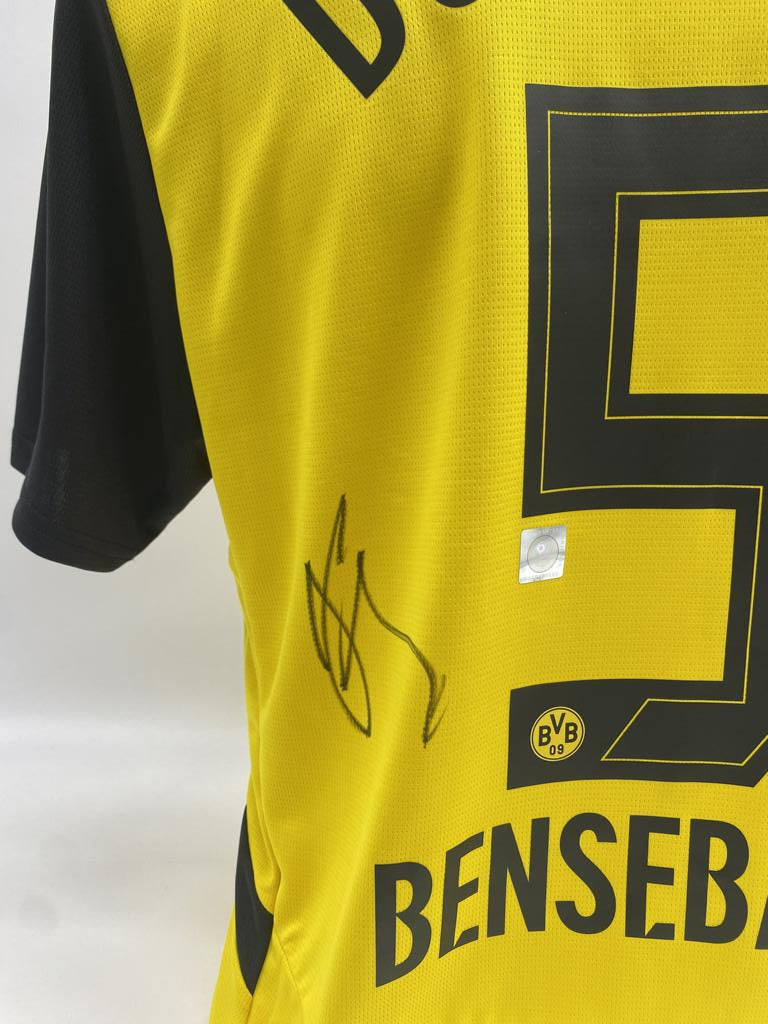 Borussia Dortmund Trikot Ramy Bensebaini signiert Puma COA  Autogramm L