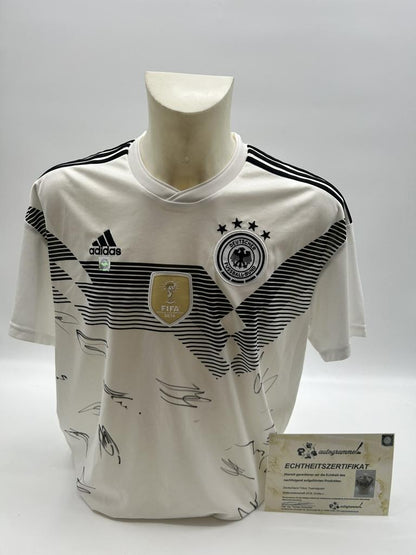 Germany jersey World Cup 2018 Team signed DFB Football Autogram COA adidas XL