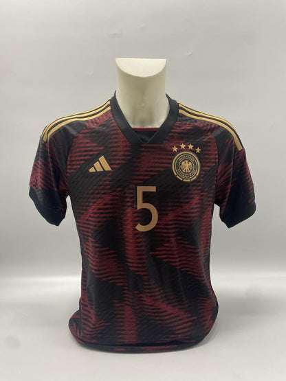 DFB Trikot Klaus Augenthaler signiert Adidas COA Deutschland Autogramm M