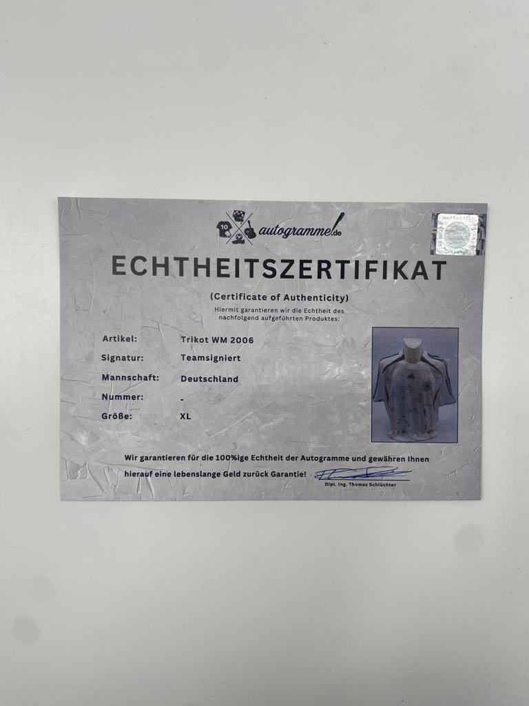 Germany World Cup 2000 Jersey, Team Signed, DFB Adidas, XL