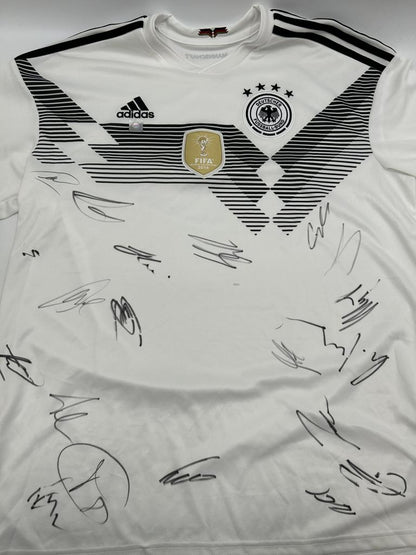 Germany jersey World Cup 2018 Team signed DFB Football Autogram COA adidas XL