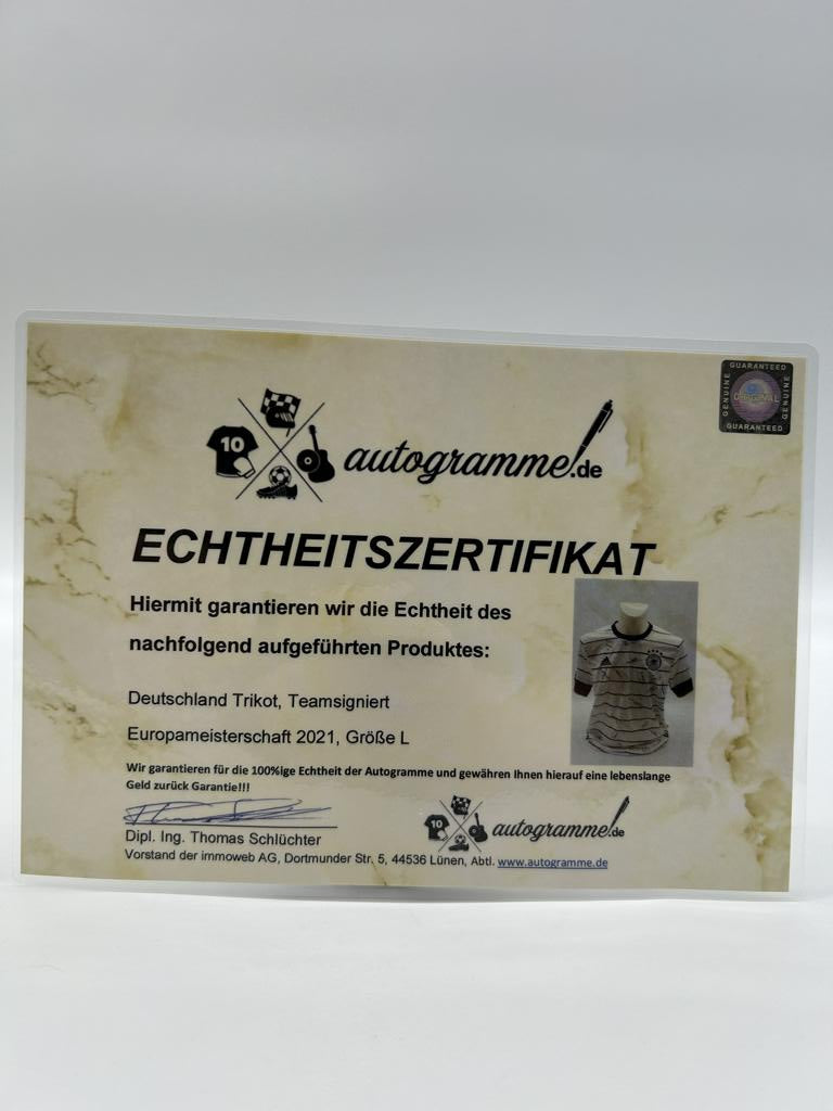 Germany jersey em 2021 team signed DFB COA football autograph Adidas L
