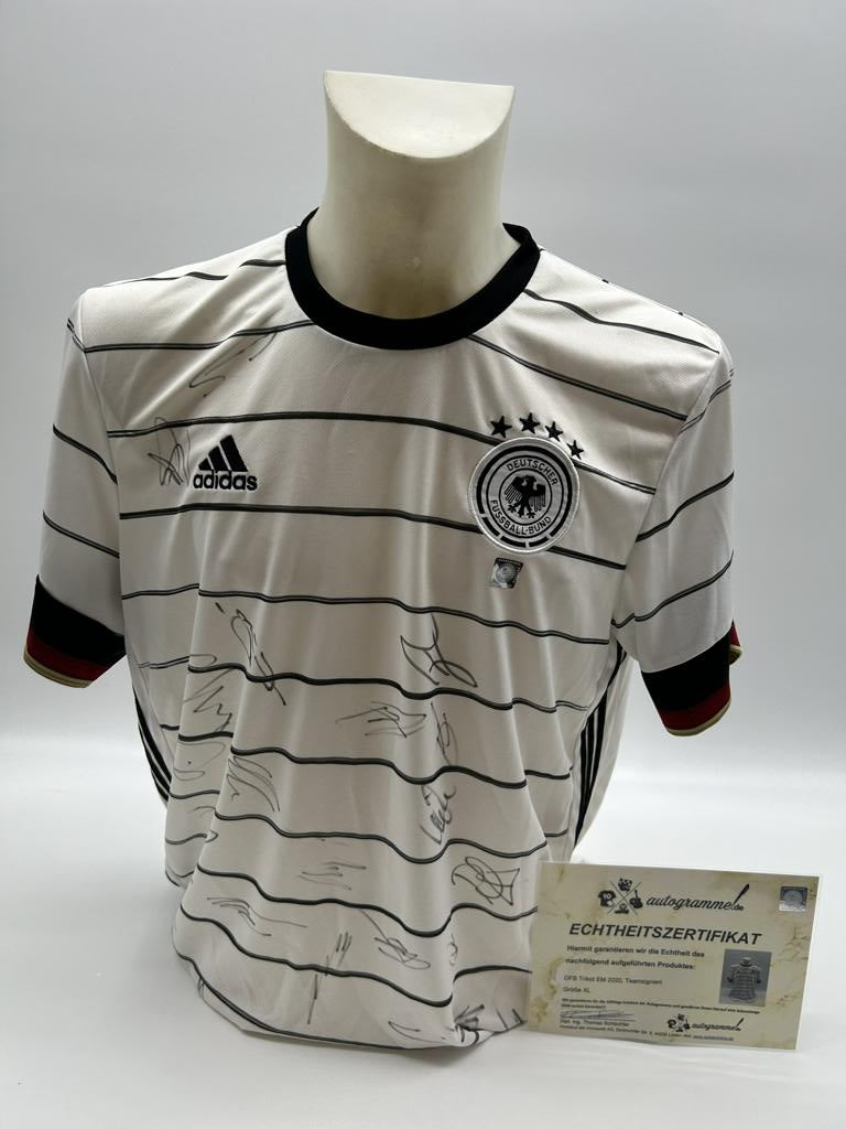 Deutschland Trikot EM 2021 Teamsigniert DFB Fußball COA Autogramm Adidas XL