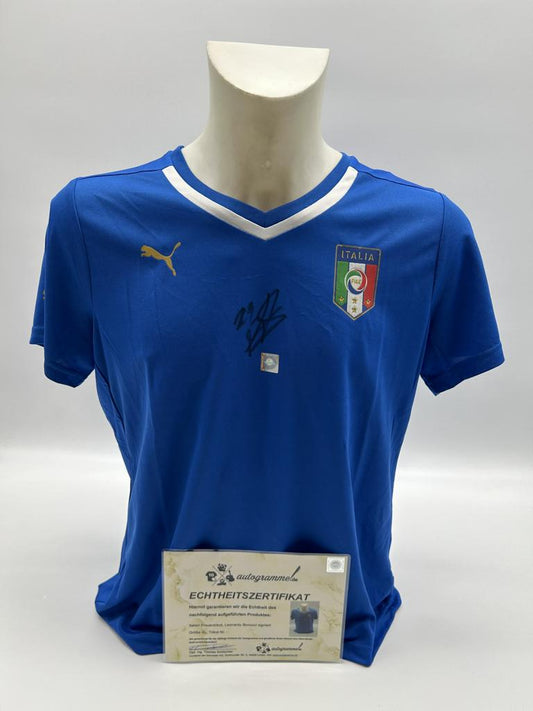 Italy women's jersey Leonardo Bonucci signed autograph COA Puma XL