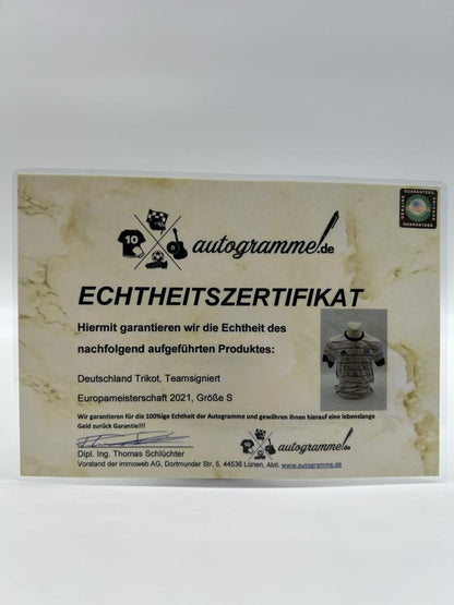 Germany jersey em 2021 team signed DFB football coa autograph adidas s