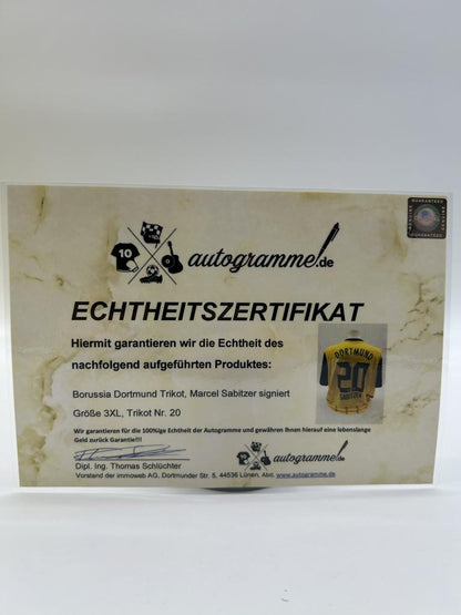 Borussia Dortmund jersey Marcel Sabitzer signed BVB Bundesliga Puma 3xl