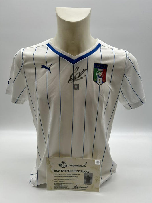 Italy women's jersey Leonardo Bonucci signed autograph COA L