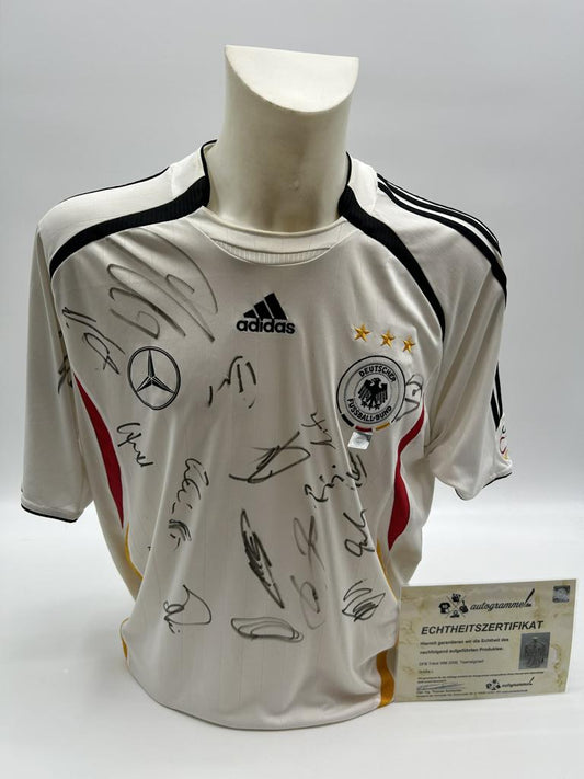 Deutschland Trikot WM 2006 Teamsigniert DFB Fußball Autogramm COA Adidas L