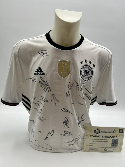 Deutschland Trikot EM 2016 Teamsigniert DFB Fußball Autogramm COA Adidas XL