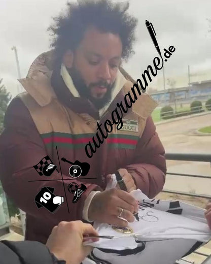 Real Madrid Trikot Marcelo signiert Autogramm Adidas COA M