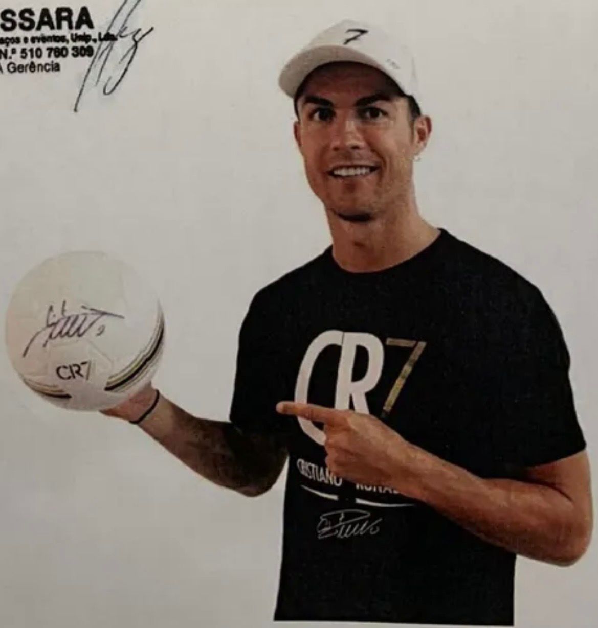 Fußball Cristiano Ronaldo signiert Portugal Fußball Real Madrid Autogramm CR7