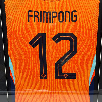 Matchworn Niederlande Trikot getragen & signiert von Jeremie Frimpong 07.06.2025
