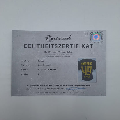 Borussia Dortmund Trikot Luca Reggiani COA BVB Puma neu S 26/27