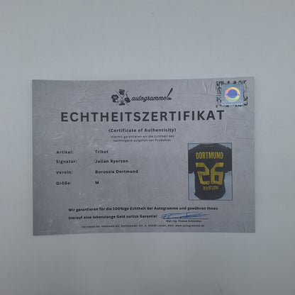 Borussia Dortmund Trikot Julian Ryerson COA BVB Puma neu M 26/27