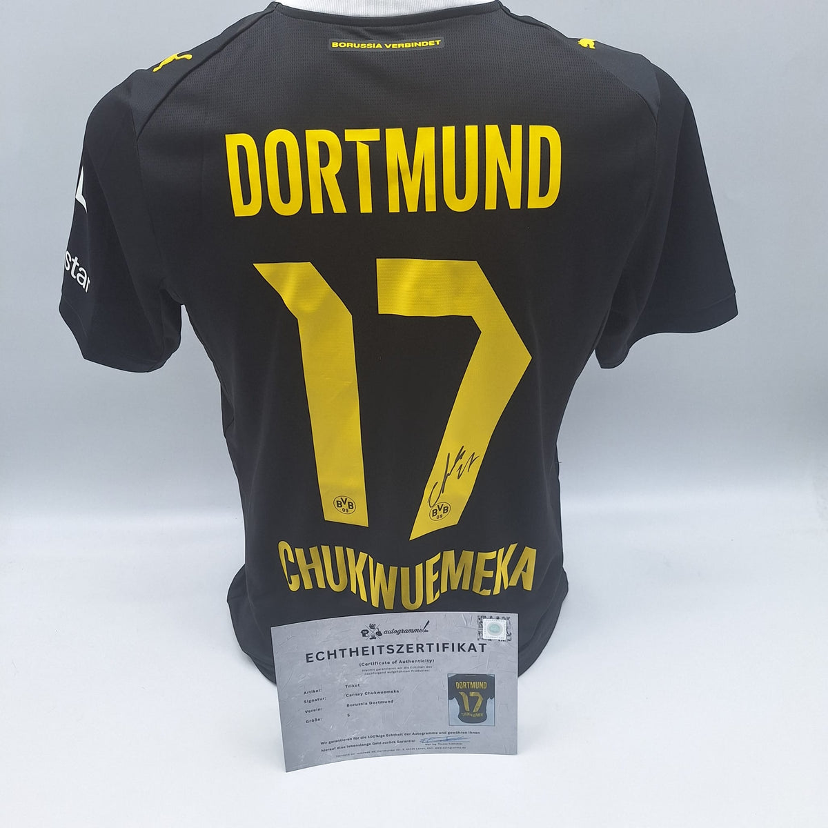 Borussia Dortmund Trikot Carney Chukwuemeka COA BVB Puma neu S 26/27